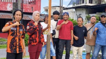 Gotong Royong Bersama Warga, Ranting PP Helvetia Tegaskan Eksistensi dan Kebesaran Organisasi