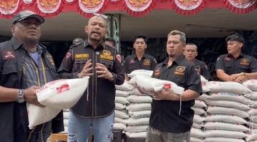 DPC GRIB Jaya Kota Medan Terima Bantuan Setengah Ton Beras dari Hamba Allah untuk Dapur Umum